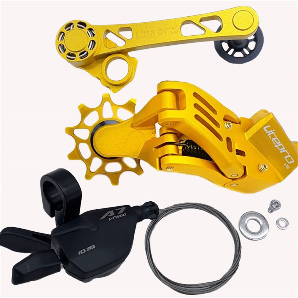 Meroca Litepro External 7Speed Chain Tensioner DIP Shifter For Brompton Bike Aluminum Alloy Rear Derailleurs Transmission