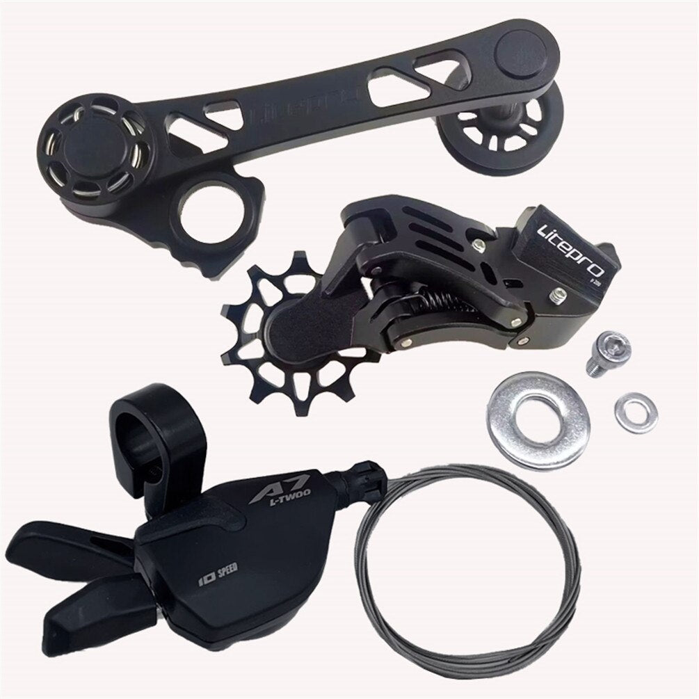 Meroca Litepro External 7Speed Chain Tensioner DIP Shifter For Brompton Bike Aluminum Alloy Rear Derailleurs Transmission