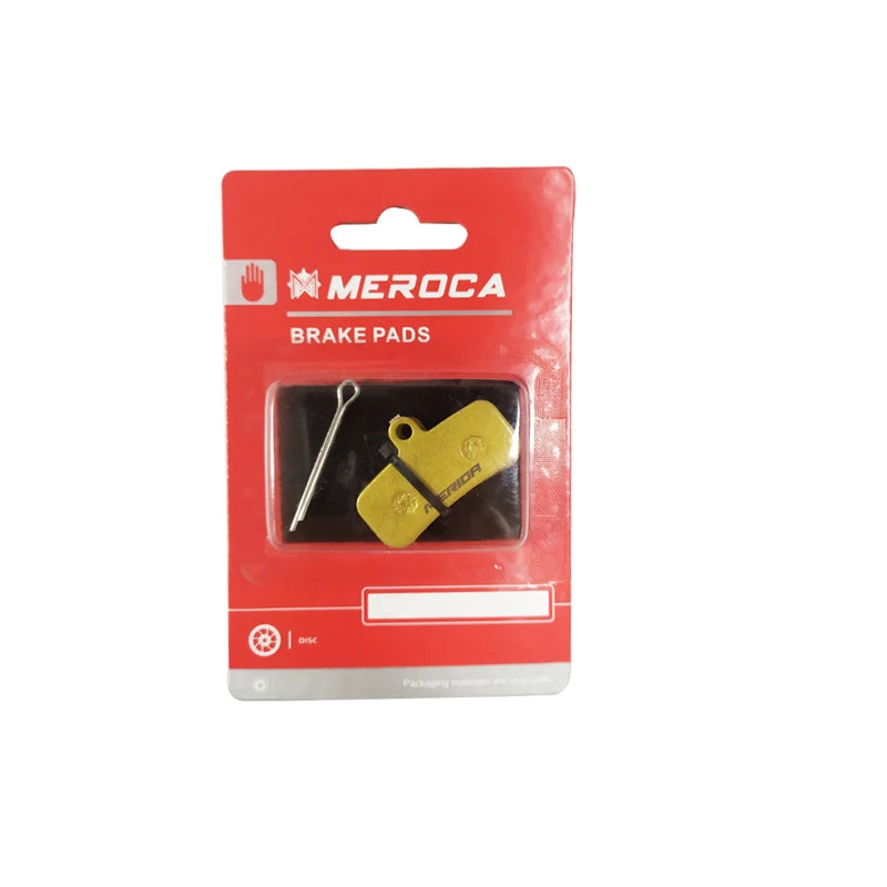 MEROCA Four-piston Mtb Bike Hydraulic Brake Pads For Saint M810 M820 Zeem640 Cycling Bicycle Parts Copper-based Metal Brake Pads