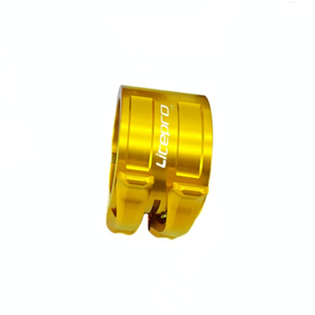 Meroca Litepro Seat Tube Clip Double-layer Adjustment Buckle Titanium Shaft QR Seatpost Bundle Seat Rod Clamp For Birdy Bicycle