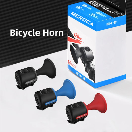MEROCA EH-2 Bicycle 120dB Super Loud Electric Bells With Warning Sound Bike Horns Easy Installation For Kids Scooters Bikes MTB