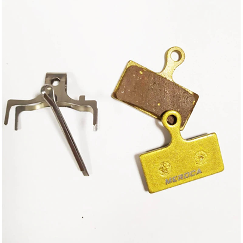 MEROCA Four-piston Mtb Bike Hydraulic Brake Pads For Saint M810 M820 Zeem640 Cycling Bicycle Parts Copper-based Metal Brake Pads