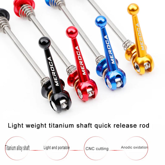 Quick Release Skewers Ultralight Titanium Axis Front 100 Rear 100/135mm Wheel Hub QR Skewers For MTB Folding Road Bike