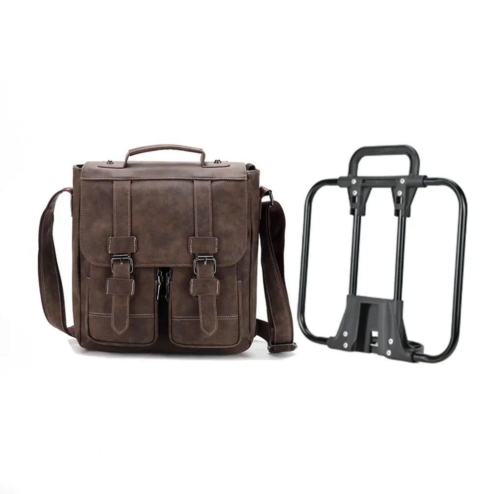 MEROCA PU Retro Handheld Shoulder Bag for Brompton