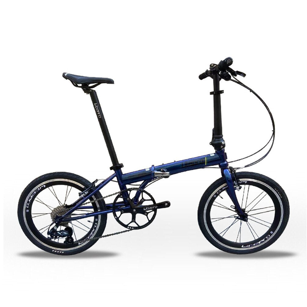 MEROCA Litepro 20Inch Folding Bike V Brake External 10Speed Bicycle Steel Frame Portable Vehicl