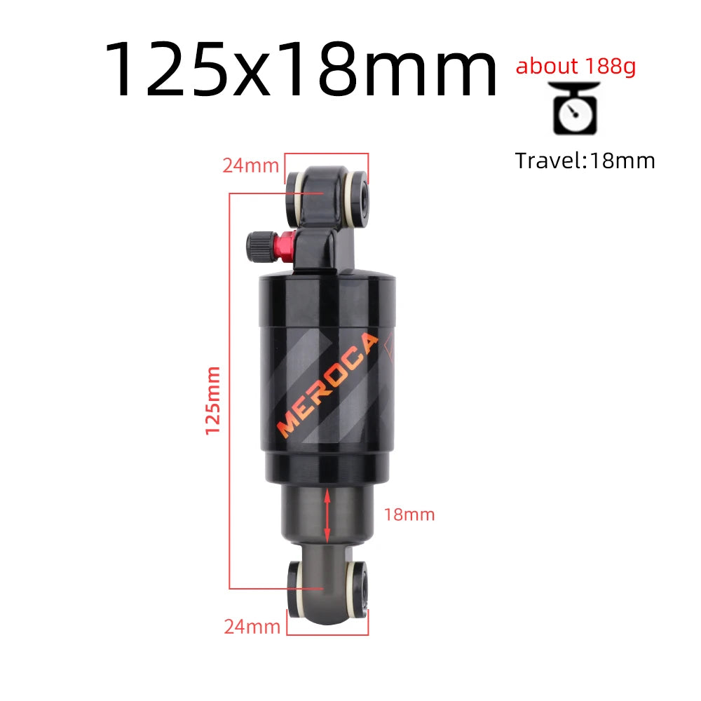 Bicycle Air Rear Shock 125mm/150mm/165mm/190mm/200mm Alloy MTB Scooter Folding Bike Shock Absorber Cycling Accessories
