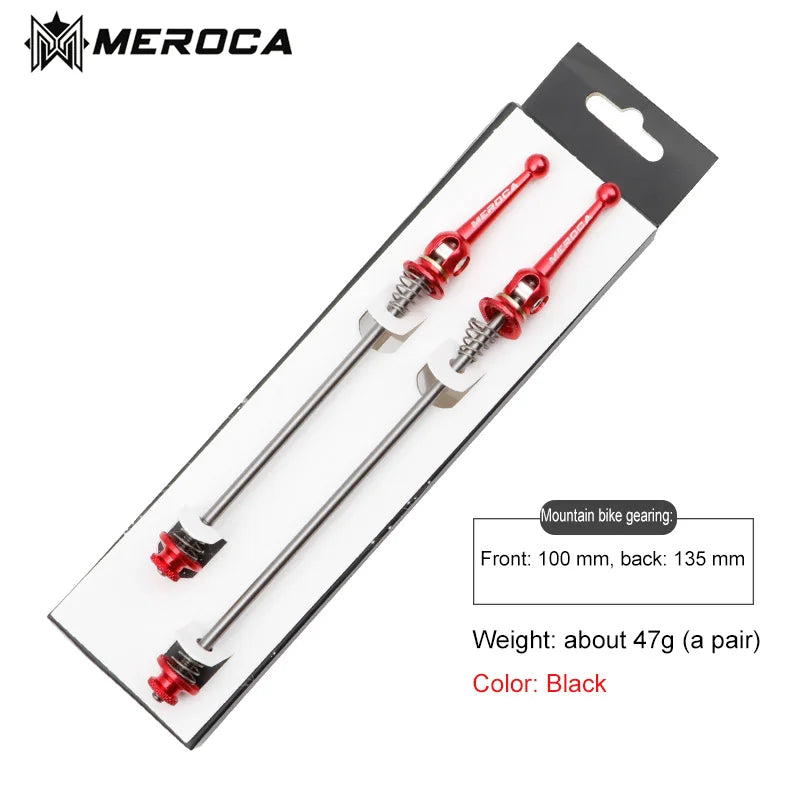 Quick Release Skewers Ultralight Titanium Axis Front 100 Rear 100/135mm Wheel Hub QR Skewers For MTB Folding Road Bike