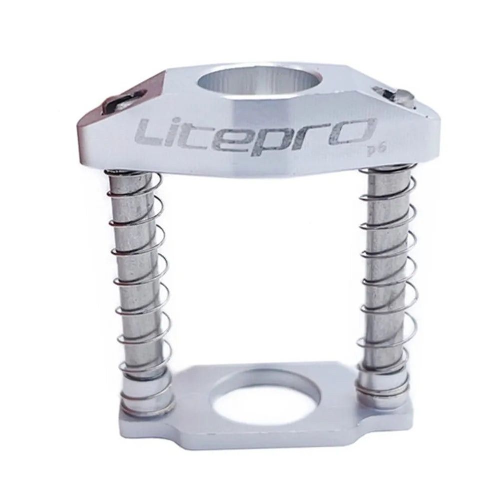 Litepro Folding Bicycle C Buckle Parallelizer Twist Rotary For Brompton Bike Handle Faucet Aluminum Alloy Spring Hinge Clamper