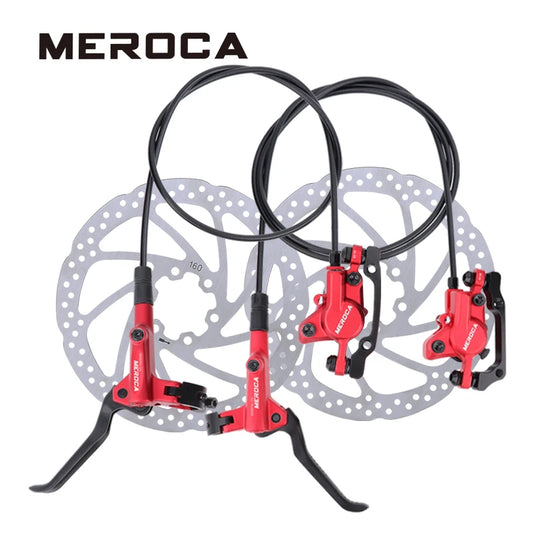 Meroca Bike Hydraulic Brake Aluminum Alloy Dual-piston Brake Freio Hidraulico Disco De Freio Mtb 160 Mm Frenos Hidraulicos Mtb
