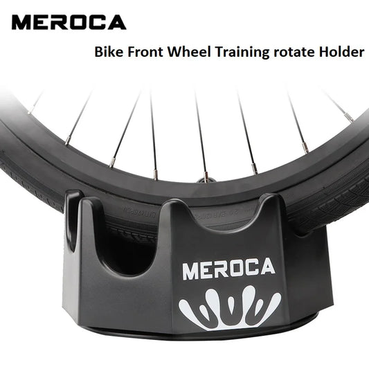 MEROCA Bike Front Wheel Stand Cycling Trainer Frame Indoor Exercise Bicycle Roller Pad Booster Home Training Tools Stand