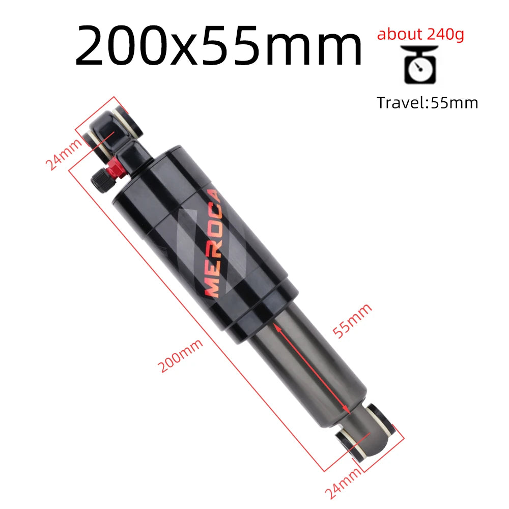 Bicycle Air Rear Shock 125mm/150mm/165mm/190mm/200mm Alloy MTB Scooter Folding Bike Shock Absorber Cycling Accessories