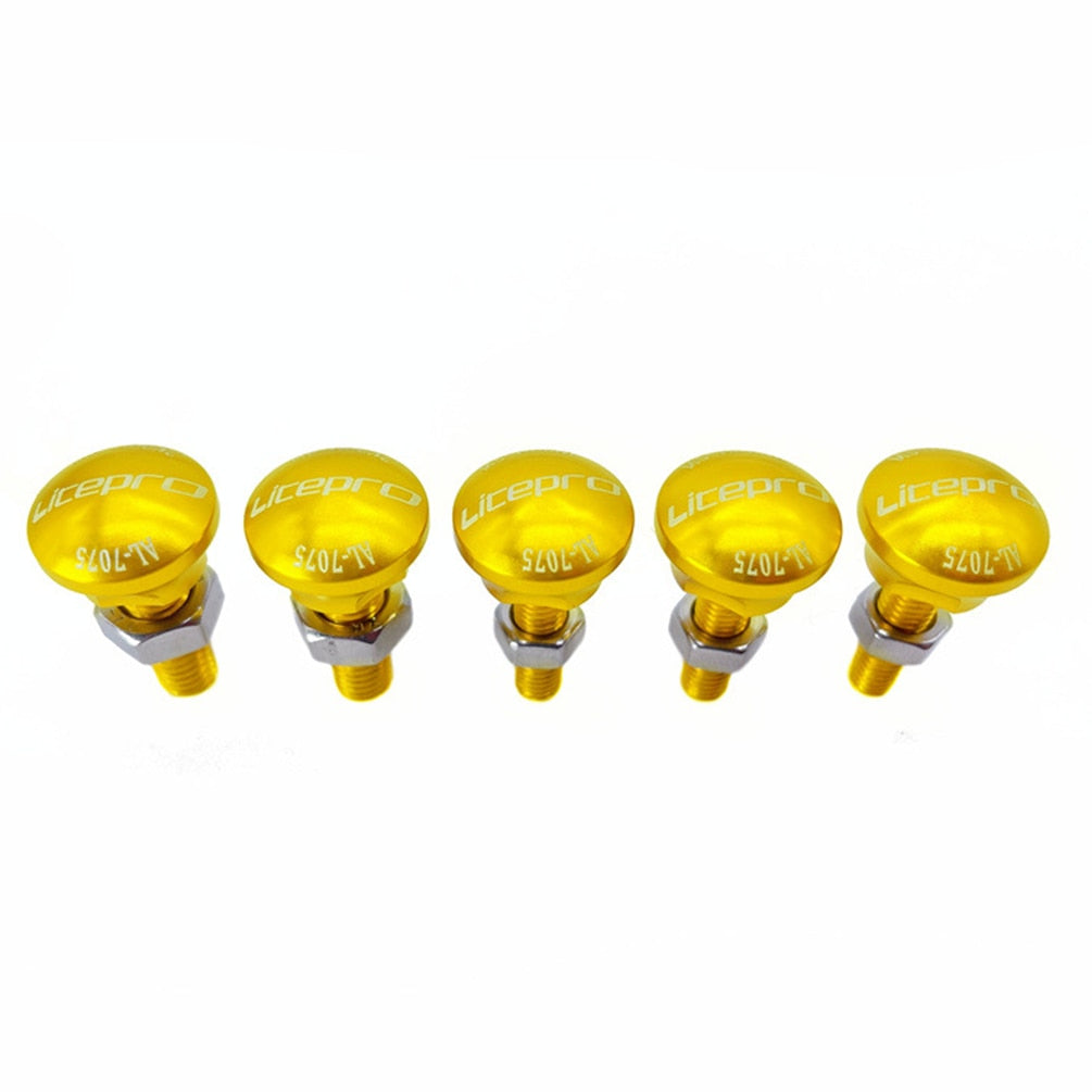 Meroca Litepro For Birdy 2 3 Bicycle Front Wheel Fixing Screw Aluminum Alloy  Folding Bike Rear Fork Fixing Bolts 5Pcs