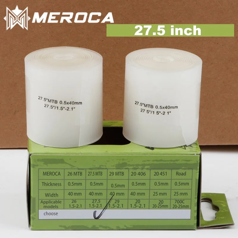 MEROCA 2pcs Bicycle Tire Liner Bike Puncture Proof Belt Protection Pad 700C 26 27.5 29 Inch MTB Road Bike Prevent Puncture Pad