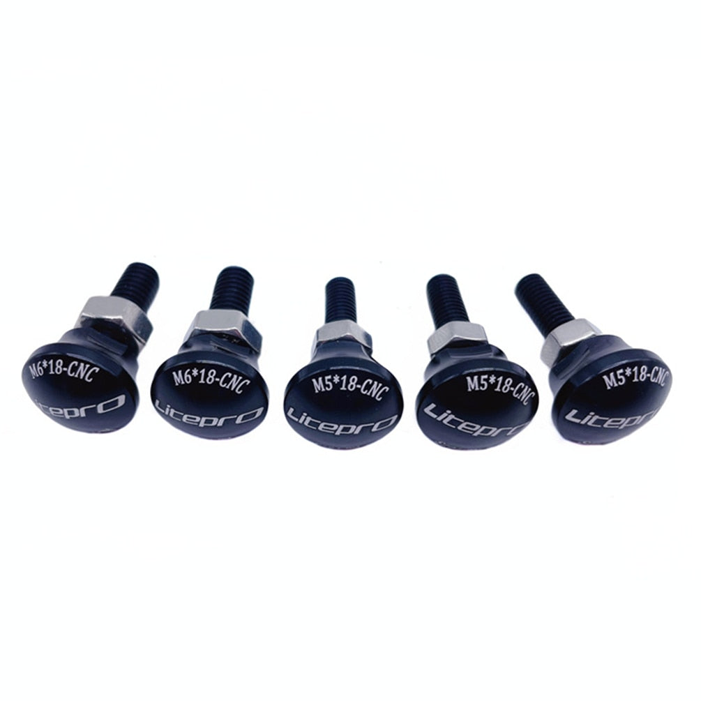 Meroca Litepro For Birdy 2 3 Bicycle Front Wheel Fixing Screw Aluminum Alloy  Folding Bike Rear Fork Fixing Bolts 5Pcs