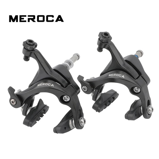 MEROCA Road Bike Brake Caliper Set 47-57mm Reach Front Rear Bicycle Brakes Cycling Brake Aluminum Alloy Dual Pivot Calipers