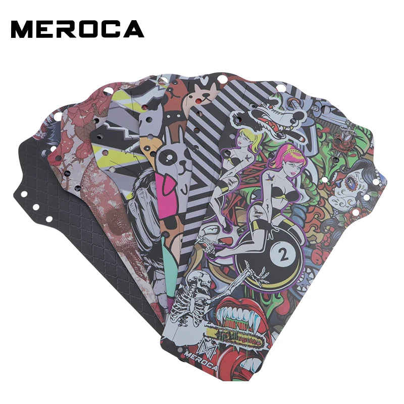 MEROCA Bicycle Fenders Front/Rear Tire Wheel Fenders Carbon Fiber Mudguard Mountain Bike Stylish Mud Guard Wings Riding Fix Gear
