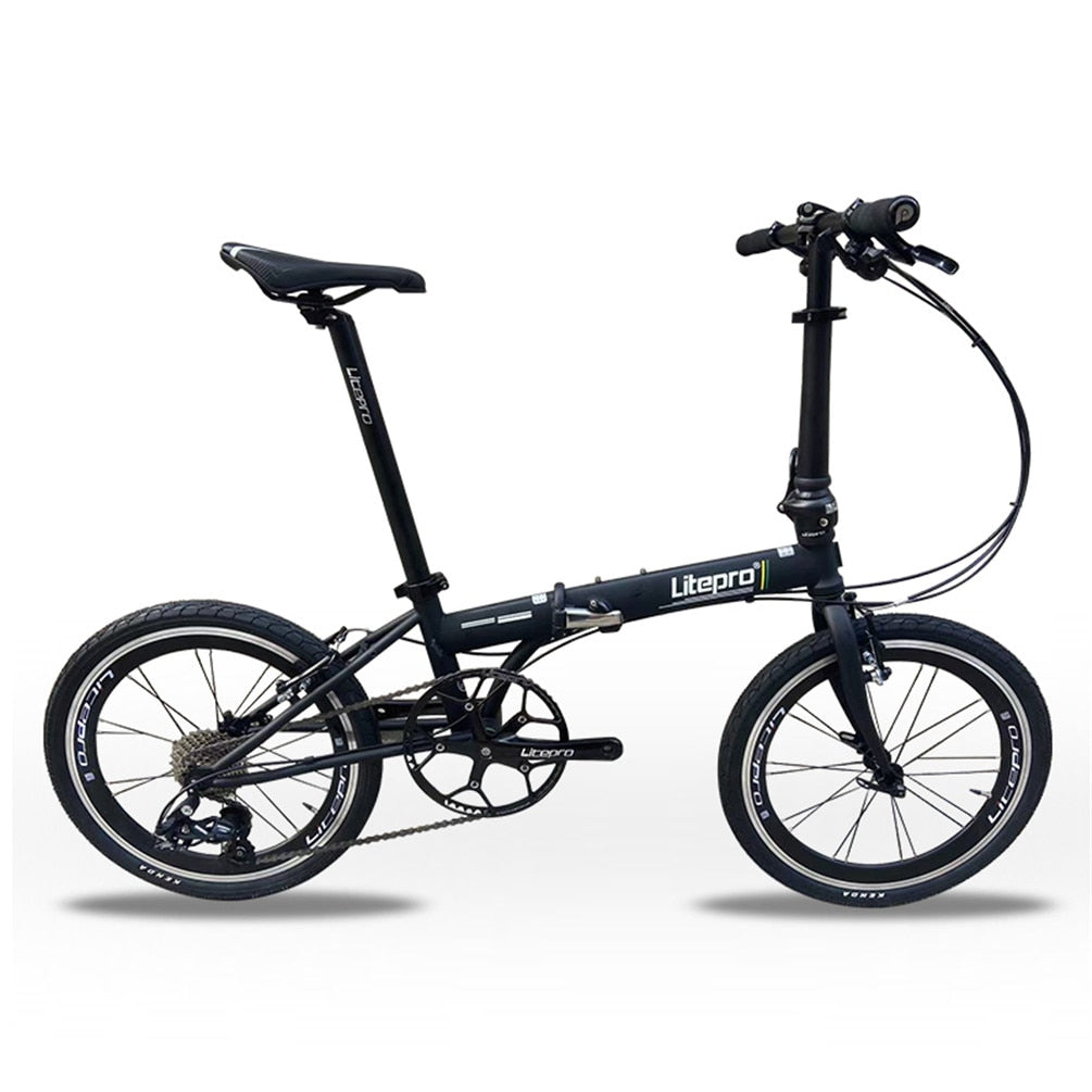 MEROCA Litepro 20Inch Folding Bike V Brake External 10Speed Bicycle Steel Frame Portable Vehicl