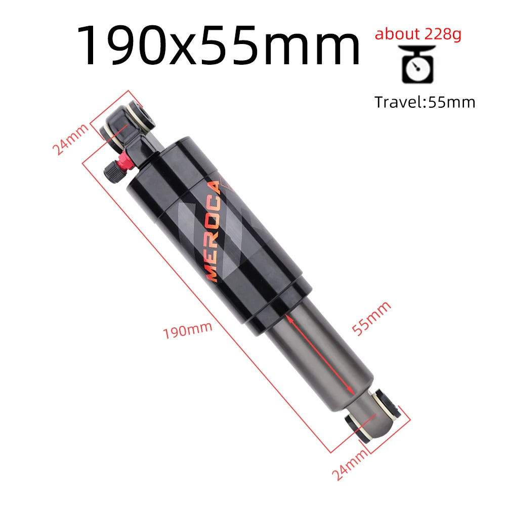 Bicycle Air Rear Shock 125mm/150mm/165mm/190mm/200mm Alloy MTB Scooter Folding Bike Shock Absorber Cycling Accessories