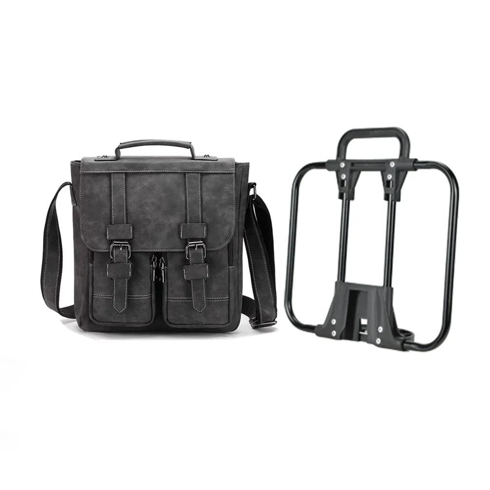 MEROCA PU Retro Handheld Shoulder Bag for Brompton
