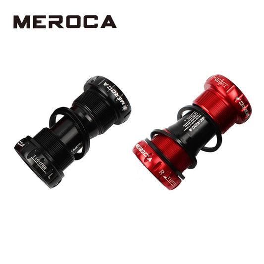 MEROCA BSA Bottom Bracket 68mm -73 Thread Lock CERAMIC Bearing BB For MTB Road Bike BCI.37-24T 24MM Bicycle Ceramic Center Axle