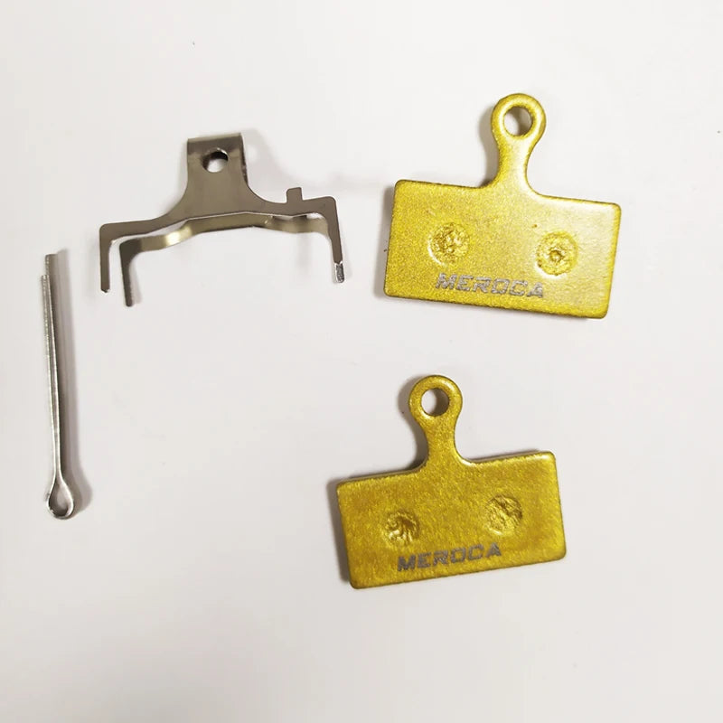 MEROCA Four-piston Mtb Bike Hydraulic Brake Pads For Saint M810 M820 Zeem640 Cycling Bicycle Parts Copper-based Metal Brake Pads