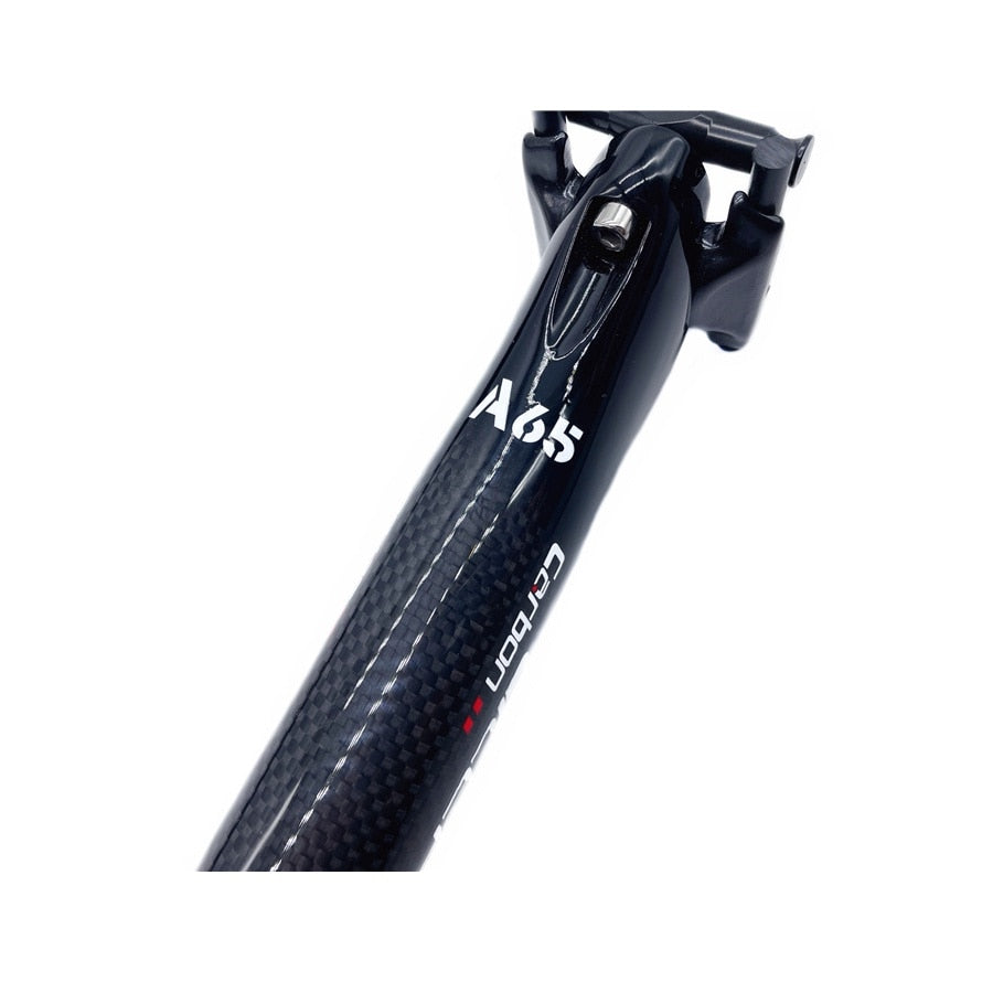 MEROCA Litepro Elite A65 Carbon Fiber Integrated Seatpost Birdy Bike Seat Tube 34.9 580mm Bicycle Seat Rod For Birdy Folding Bicycle