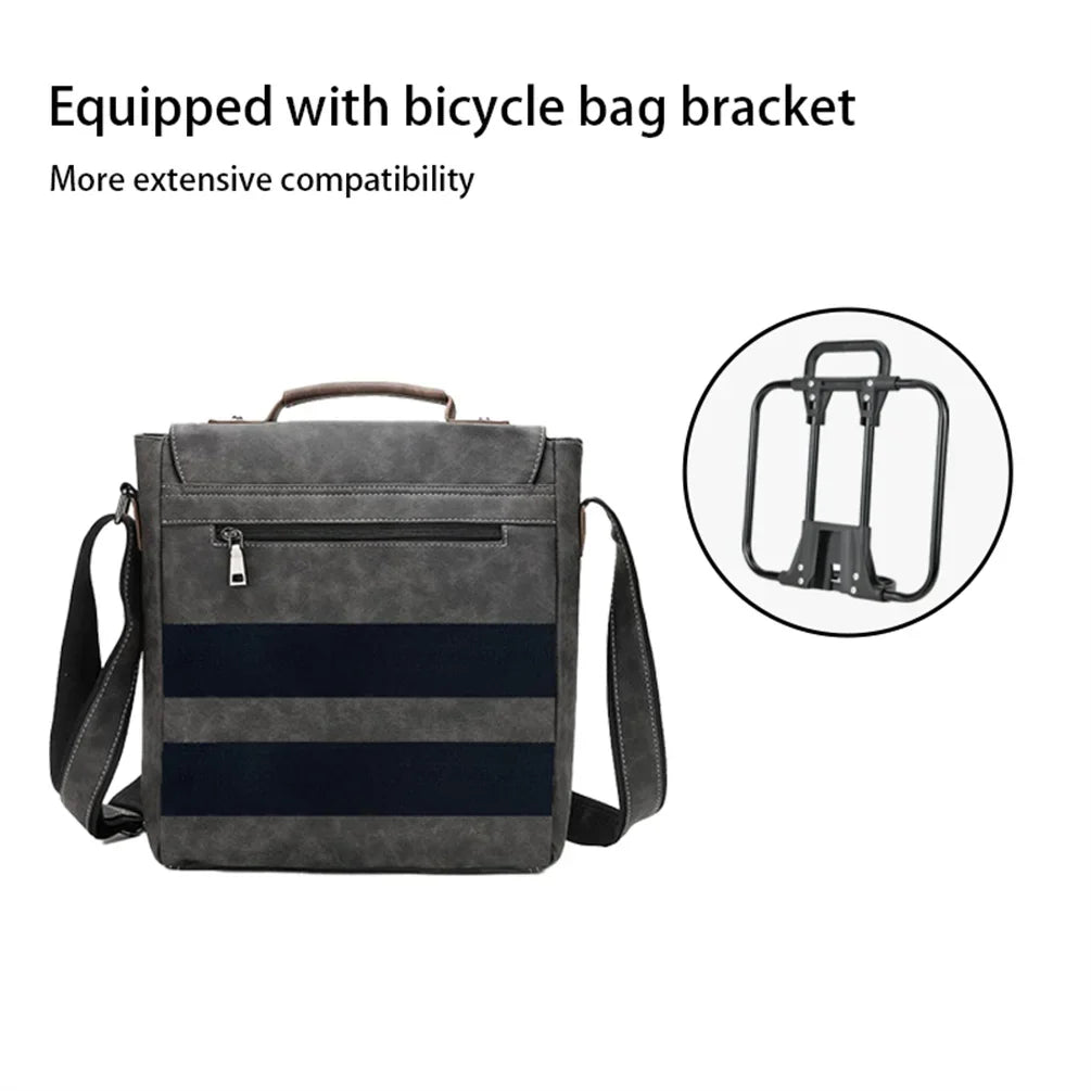 MEROCA PU Retro Handheld Shoulder Bag for Brompton