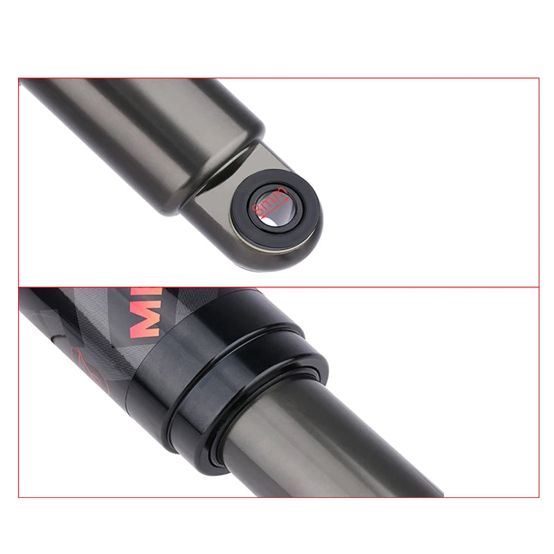 Bicycle Air Rear Shock 125mm/150mm/165mm/190mm/200mm Alloy MTB Scooter Folding Bike Shock Absorber Cycling Accessories