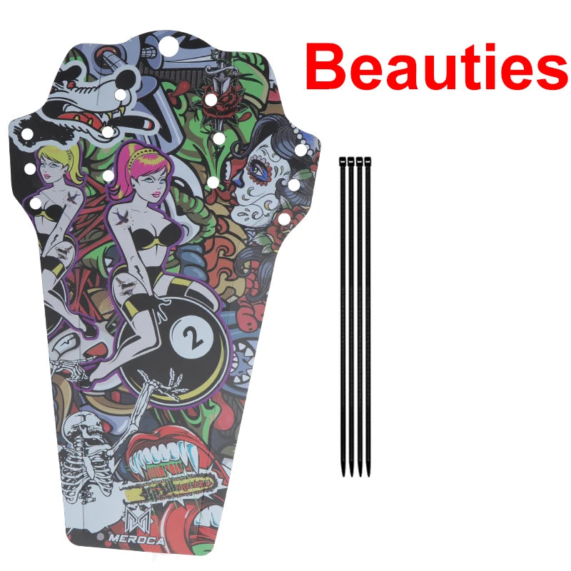 Bicycle Fenders Front/Rear Tire Wheel Fenders Carbon Fiber Mudguard Mountain Bike Stylish Mud Guard Wings Riding Fix Gear