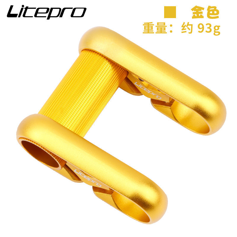 Meroca Litepro Folding Bicycle Horizontal Double Stem 25.4MM Full Hollow
