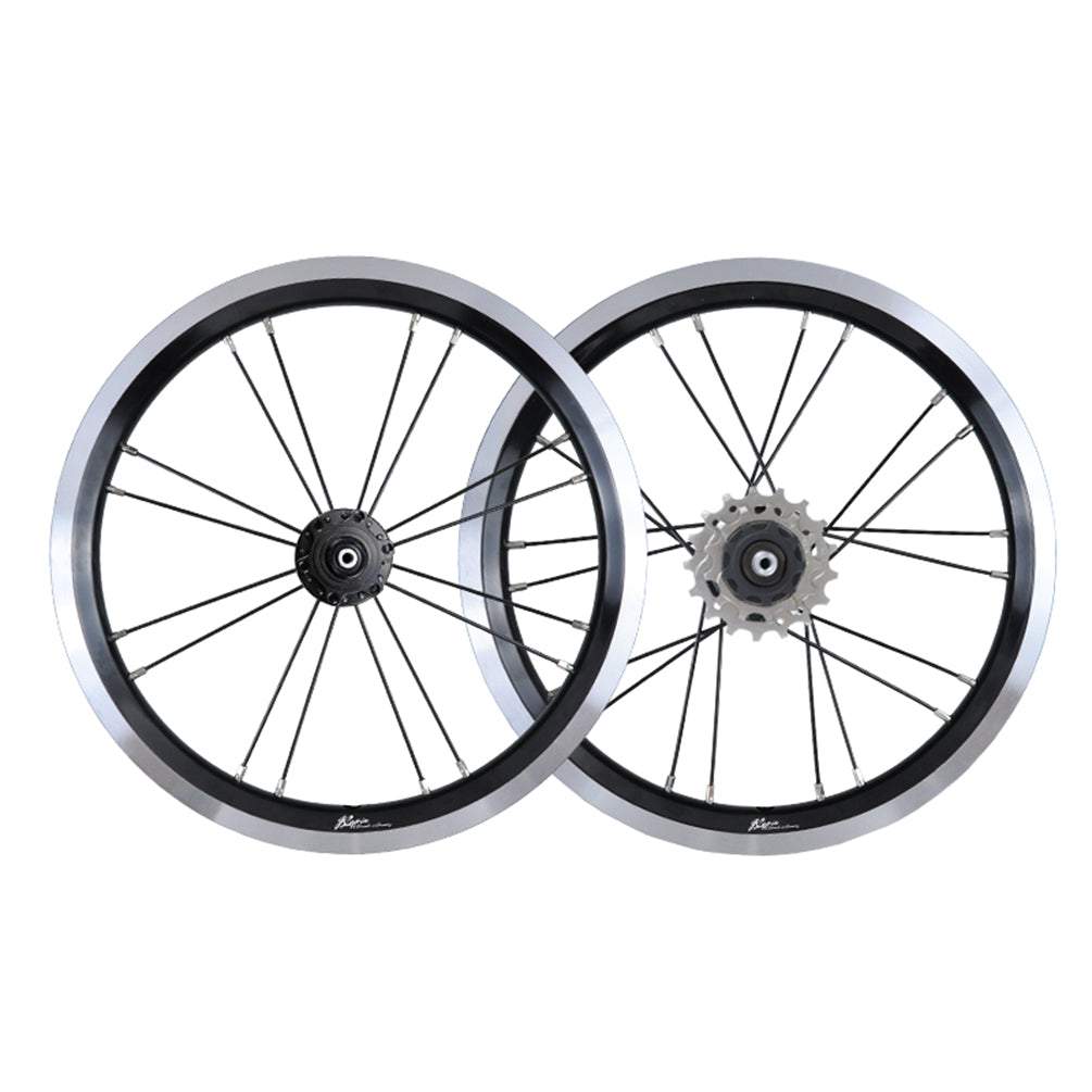 MEROCA 16 Inch External 3 Speed Wheel Folding Bike V/Disc Brake Wheels Rims 74-85MM