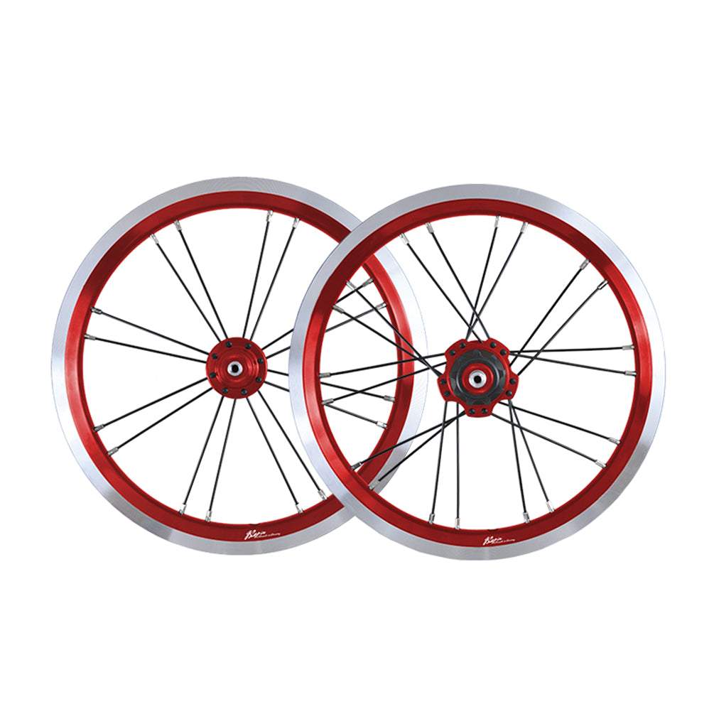MEROCA 14 Inch Single Speed Wheels Folding Bike 74-85mm 20mm V/Disc Brake Wheel