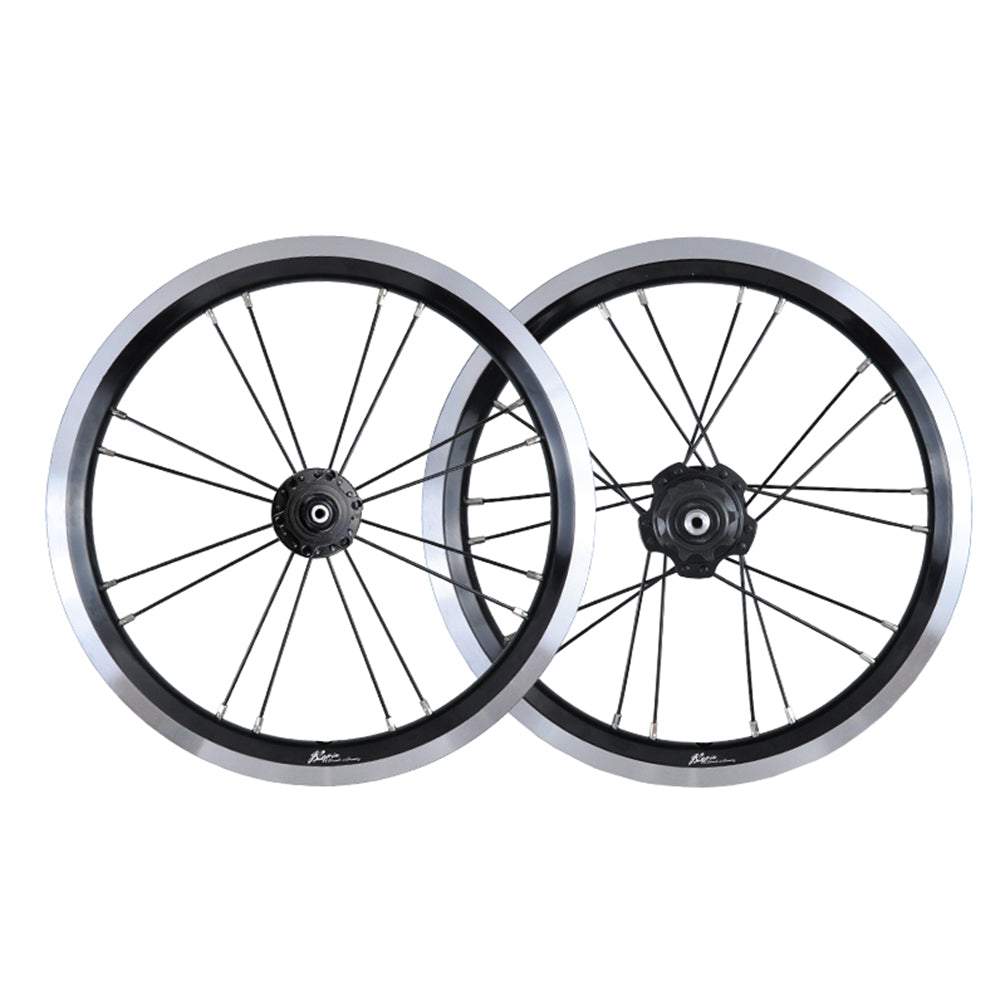 MEROCA 14 Inch Single Speed Wheels Folding Bike 74-85mm 20mm V/Disc Brake Wheel