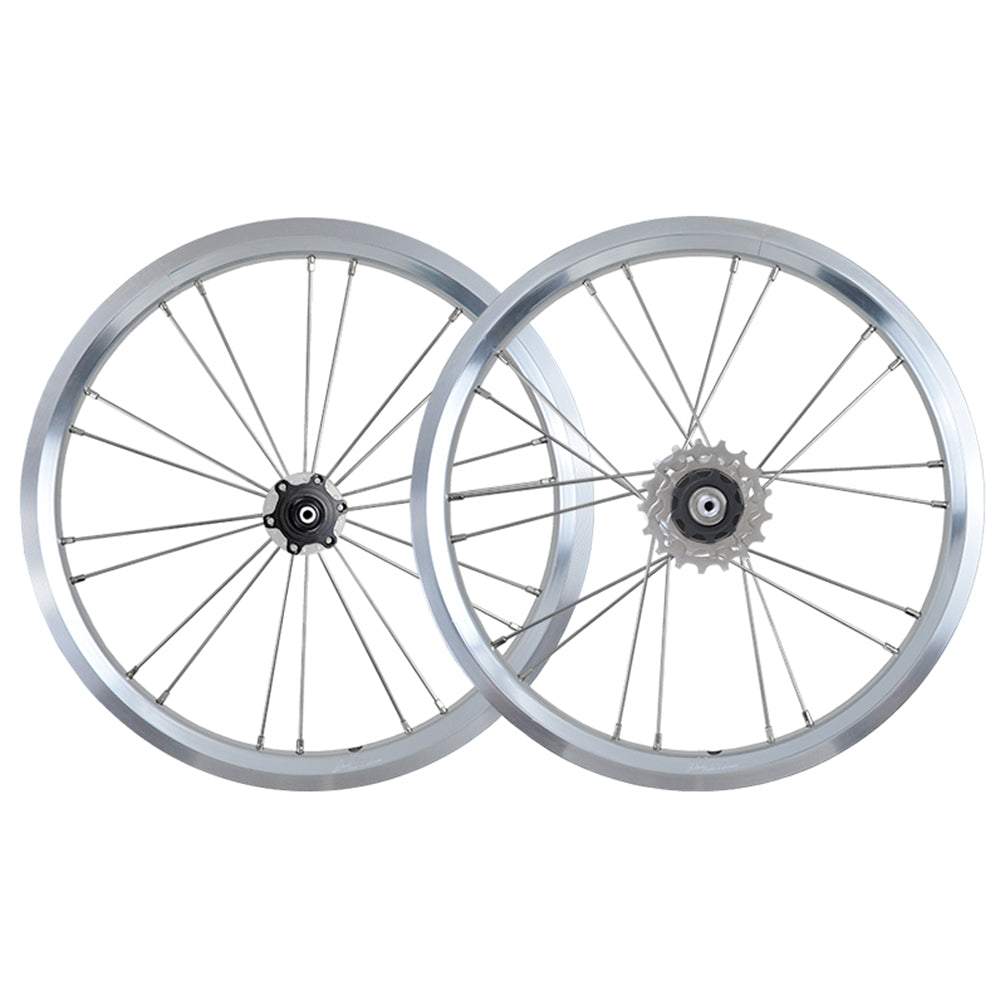 MEROCA 16 Inch External 3 Speed Wheel Folding Bike V/Disc Brake Wheels Rims 74-85MM