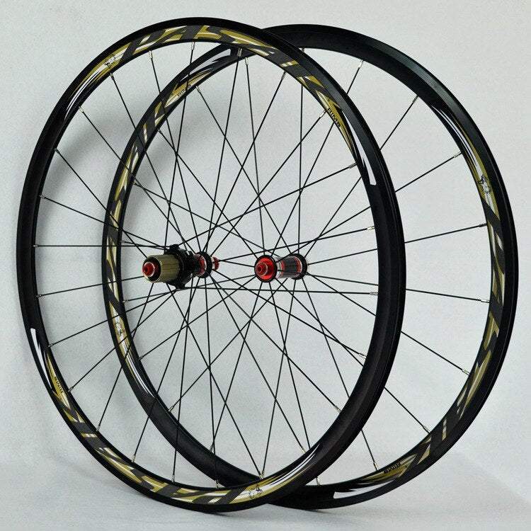 MEROCA HB15 Road Bike 700C Bicycle Wheelset Carbon Fiber Hub V/C Brake Straight Pull 30MM Rim Front 20H Rear 24H Wheel Set
