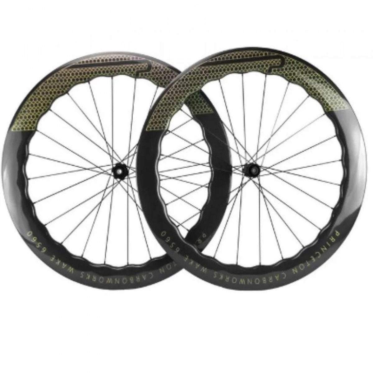 700C Carbon Fibre Prin Ceton Wheelset UD Glossy U Shape 65mm Depth Disc Brake Clincher Road Bicycle Wheels