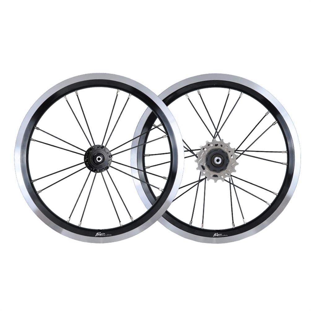 MEROCA 16 Inch External 3 Speed Wheel Folding Bike V/Disc Brake Wheels Rims 74-85MM