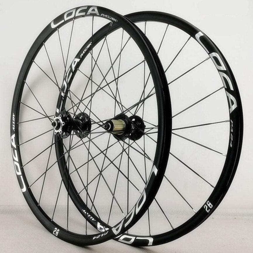 MEROCA Mountain Bike Wheels 26 27.5inch Disc Brake Rim Flat Spoke 24H 6Claws Sealed Bearing Wheelset 11 12Speed QR 100/135MM