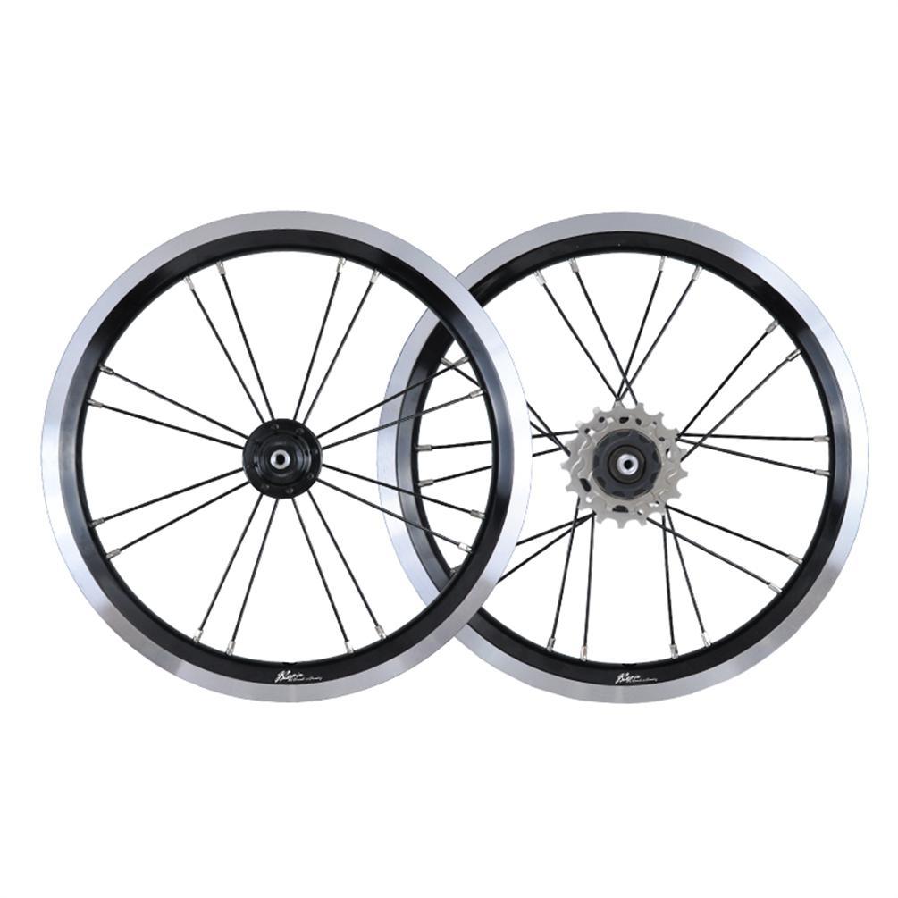 MEROCA 16 Inch External 3 Speed Wheel Folding Bike V/Disc Brake Wheels Rims 74-85MM