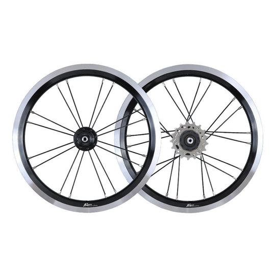 MEROCA 16 Inch External 3 Speed Wheel Folding Bike V/Disc Brake Wheels Rims 74-85MM