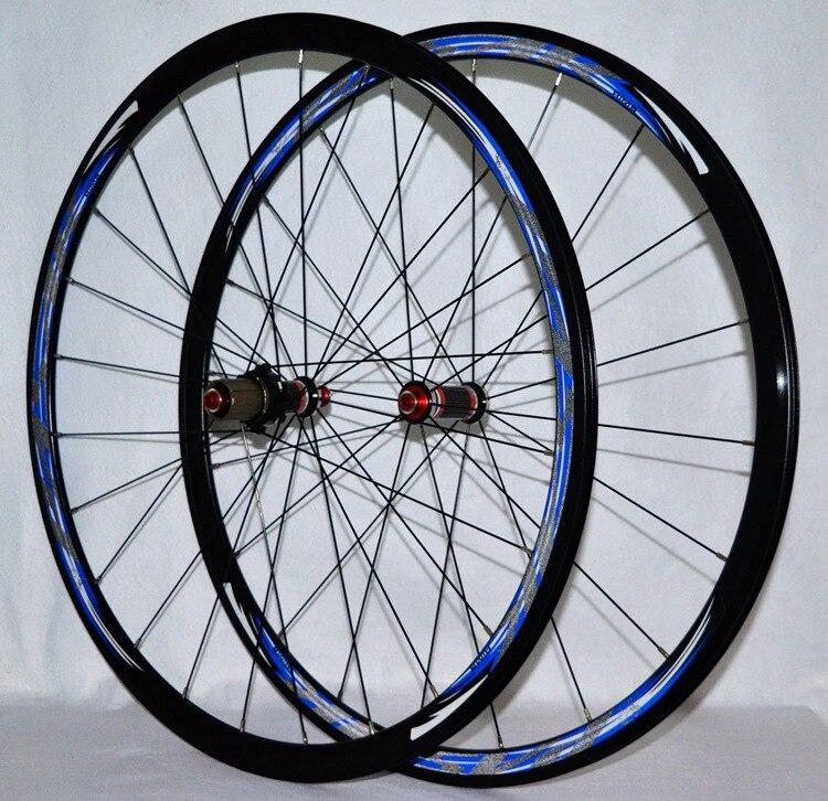 MEROCA HB15 Road Bike 700C Bicycle Wheelset Carbon Fiber Hub V/C Brake Straight Pull 30MM Rim Front 20H Rear 24H Wheel Set