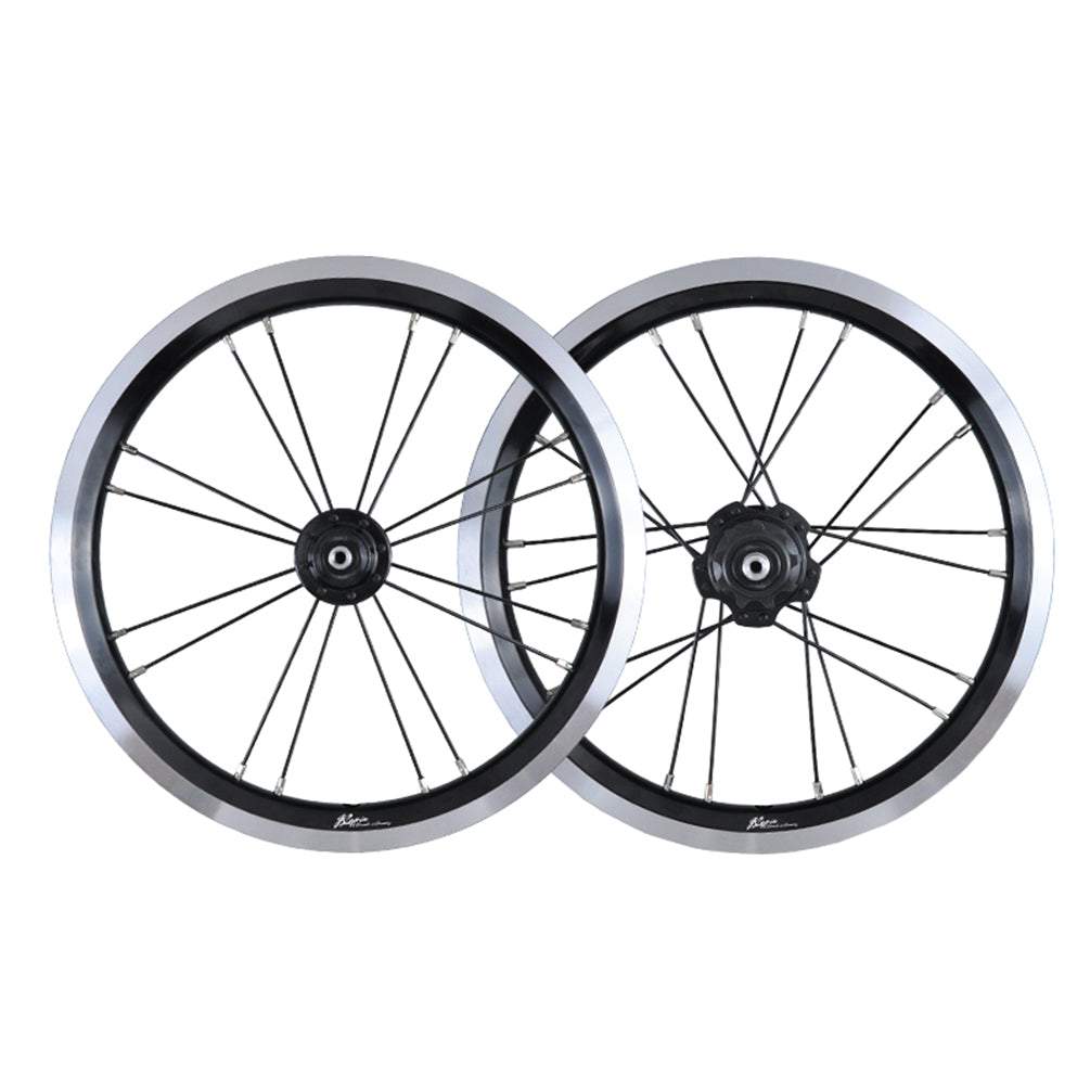 MEROCA 16 Inch Single Speed Wheels Folding Bike 74-85mm 20mm V/Disc Brake Wheel