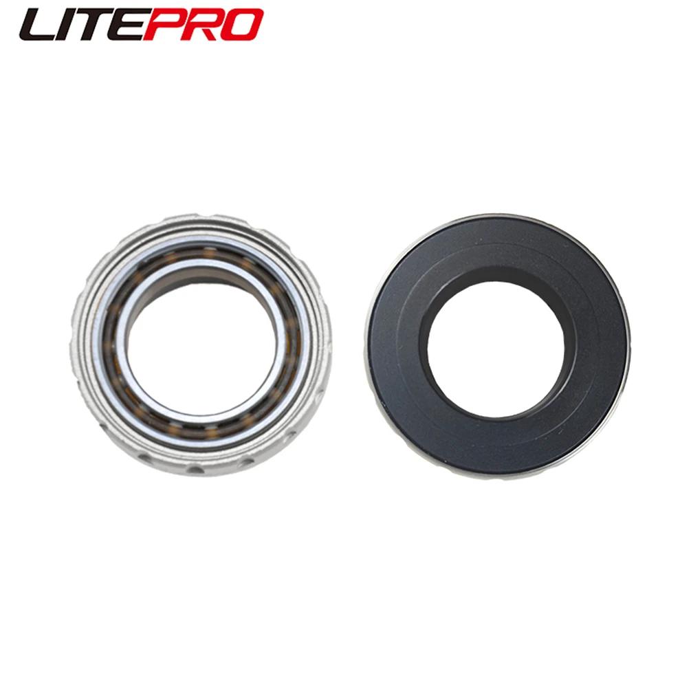 Litepro Ceramic Bottom Bracket 68/73MM MTB Bike Road Bicycle Titanium Alloy BB91 Integrated BB
