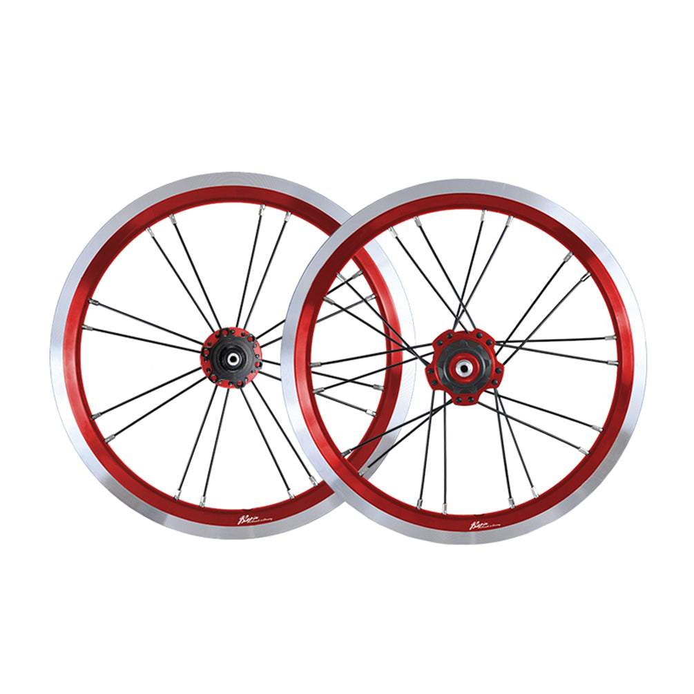 MEROCA 14 Inch Single Speed Wheels Folding Bike 74-85mm 20mm V/Disc Brake Wheel