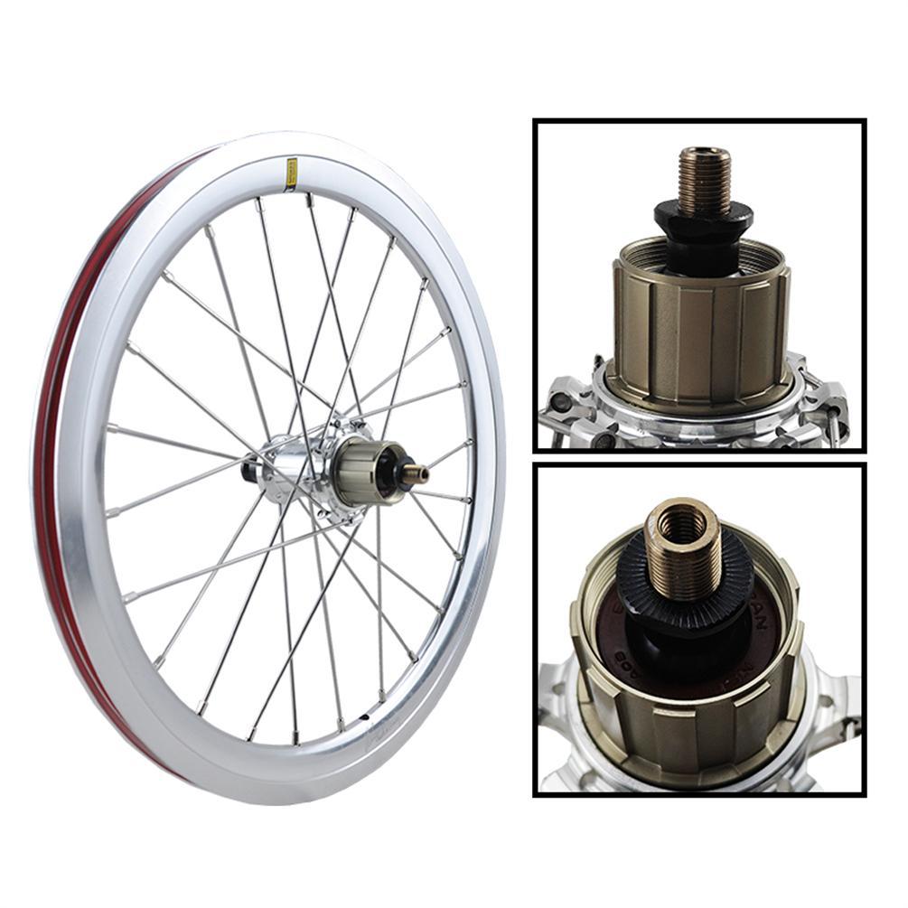 MEROCA 16 Inch 74 112MM External 7 Speed Wheel For Brompton