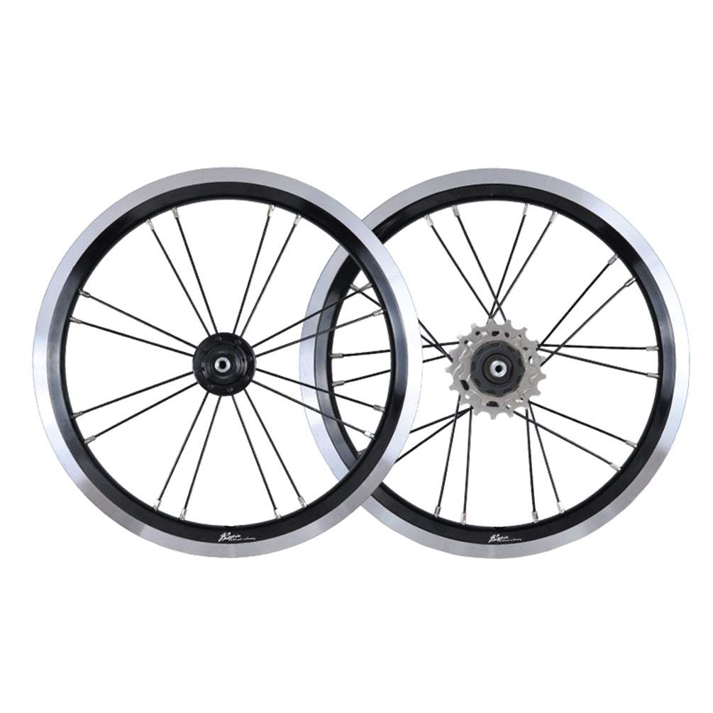 MEROCA 16 Inch External 3 Speed Wheel Folding Bike V/Disc Brake Wheels Rims 74-85MM