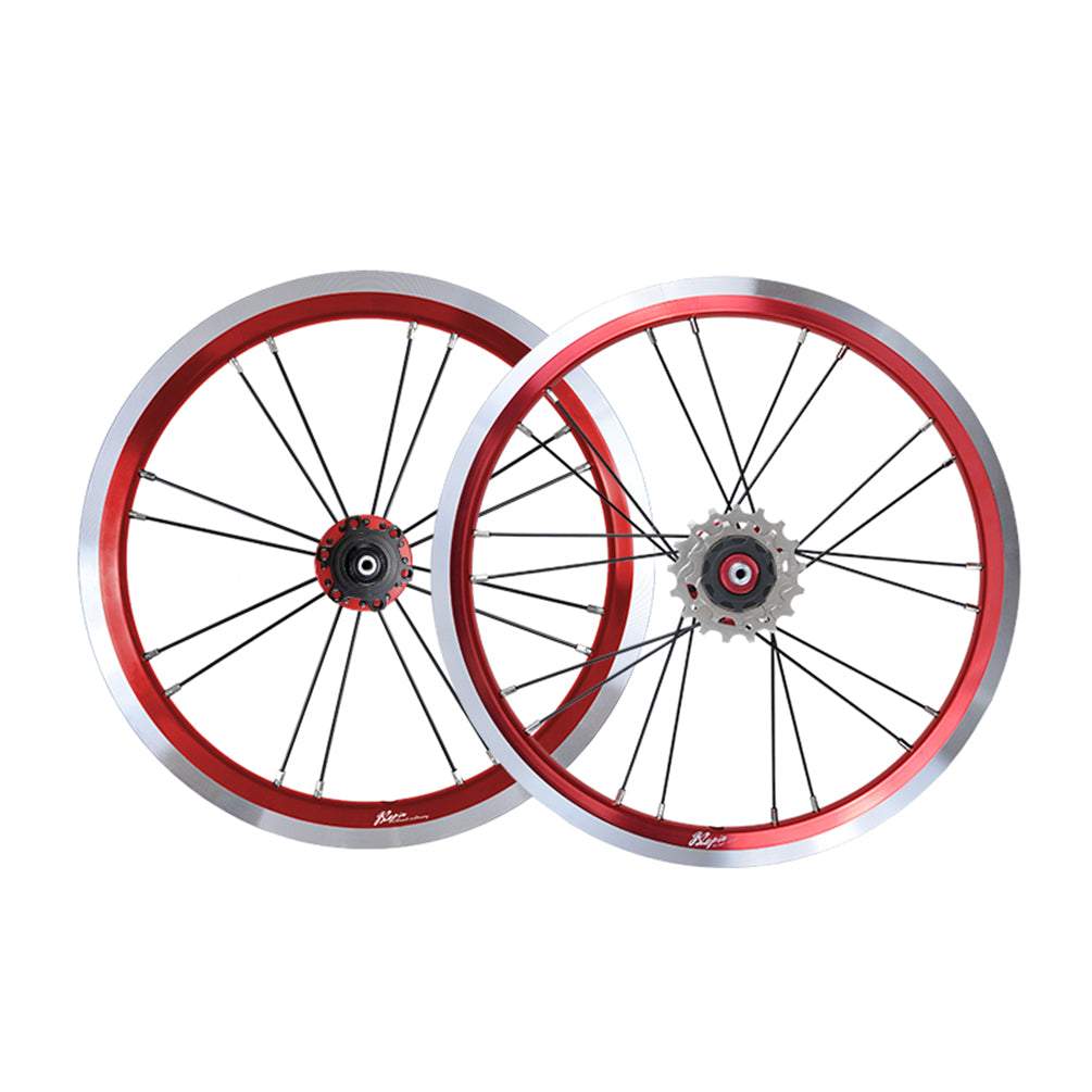 MEROCA 14 Inch External 3 Speed Wheel Folding Bike V/Disc Brake  Wheels Rims 74-85MM